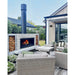 Trendz Burton Concrete Outdoor Fireplace, standard board form concrete storage