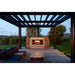 Trendz Burton Concrete Outdoor Fireplace, standard board form corten