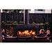 Trendz Burton Concrete Outdoor Fireplace, standard plastered black corten