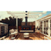 Trendz Burton Concrete Outdoor Fireplace, standard plastered black steel storage