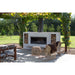 Trendz Burton Concrete Outdoor Fireplace, standard plastered concrete storage
