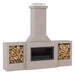 Trendz Douglas Concrete Outdoor Fireplace, bare concrete concrete 800