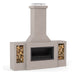 Trendz Douglas Concrete Outdoor Fireplace, bare concrete concrete storage