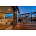 Trendz Douglas Concrete Outdoor Fireplace, plastered deck view