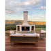 Trendz Douglas Concrete Outdoor Fireplace, plastered rural view