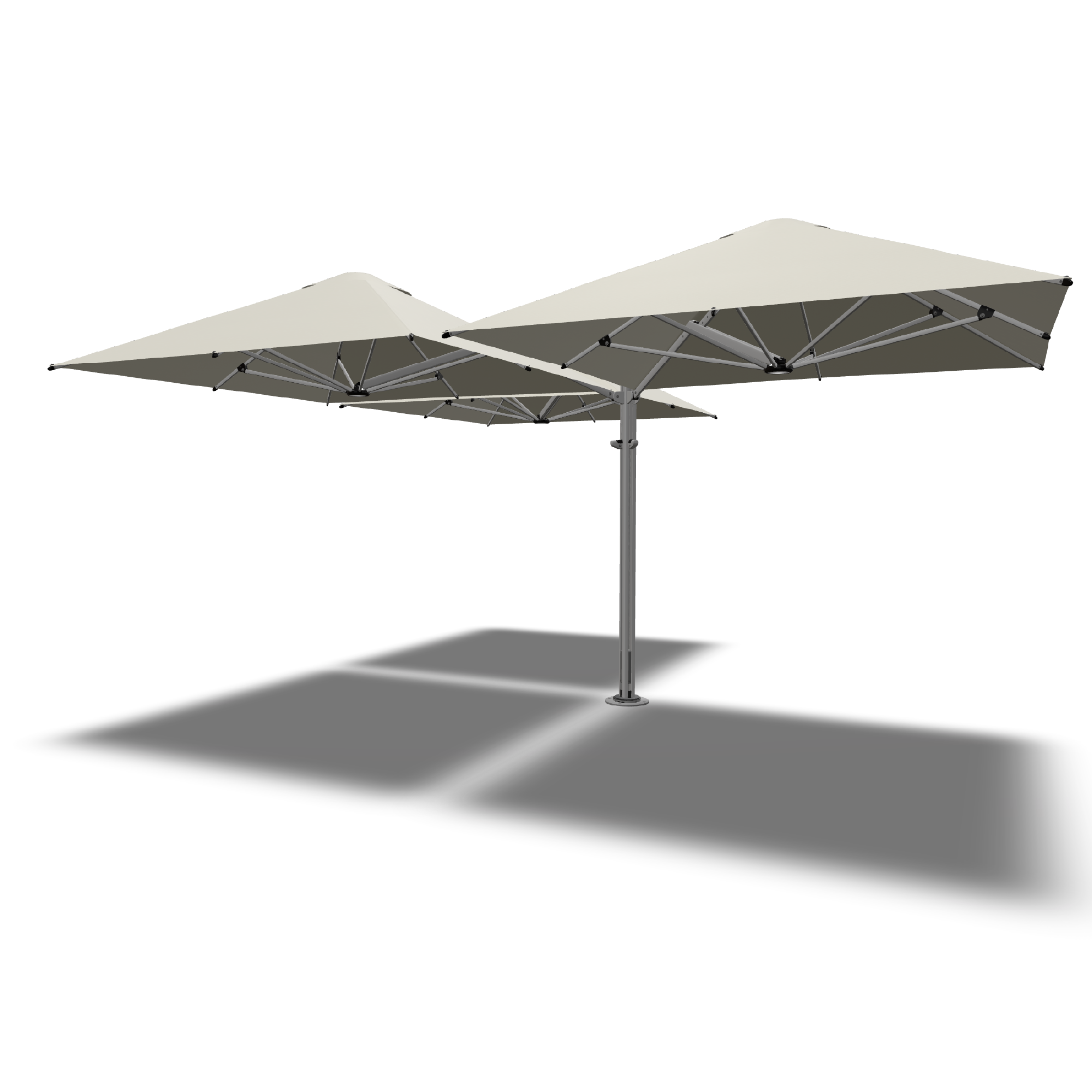 Shadowspec Unity multi-canopy umbrella in Black canopy