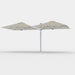 Shadowspec Unity Duo 6.0m multi-canopy umbrella in Alpine Stone canopy