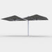 Shadowspec Unity Duo 6.0m multi-canopy umbrella in Black canopy