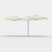 Shadowspec Unity Duo 6.0m multi-canopy umbrella in Oyster canopy