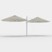 Shadowspec Unity Octagon Duo 8.0m multi-canopy umbrella in Alpine Stone canopy