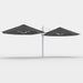 Shadowspec Unity Octagon Duo 8.0m multi-canopy umbrella in Black canopy
