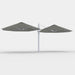 Shadowspec Unity Octagon Duo 8.0m multi-canopy umbrella in Charcoal Tweed canopy