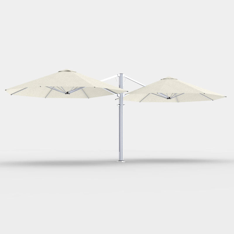 Shadowspec Unity Octagon Duo 8.0m multi-canopy umbrella in Oyster canopy