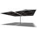Shadowspec Unity Quattro 5.0m cantilever umbrella in Black canopy