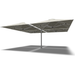 Shadowspec Unity Quattro 5.0m cantilever umbrella in Oyster canopy