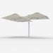 Shadowspec Unity Trio 5.0m cantilever umbrella in Alpine Stone canopy