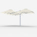 Shadowspec Unity Trio 5.0m cantilever umbrella in Oyster canopy