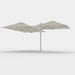 Shadowspec Unity Trio 6.0m cantilever umbrella in Alpine Stone canopy