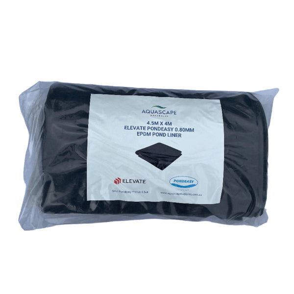 Elevate PondEasy 0.80mm EPDM pond liner, supplied as a cut piece