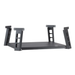 Upper section of the Valoriani STAND F60 Pizza Oven stand showing the black metal top shelf, four short mounting legs, and rectangular cut-outs for oven support.