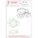 Valoriani TOP120 technical drawing showing the modular kit components