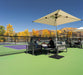 Shadowspec Oasis 35kg steel flat plate base at an outdoor venue