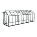 Winter Gardenz 6ft x 20ft polycarbonate greenhouse with black aluminium frame