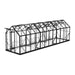 Winter Gardenz 6ft x 24ft polycarbonate greenhouse with black aluminium frame