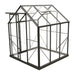 Winter Gardenz 6ft x 6ft polycarbonate greenhouse with black aluminium frame