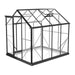 Winter Gardenz 6ft x 8ft polycarbonate greenhouse with black aluminium frame