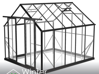 Winter Gardenz 8ft Wide Polycarbonate Greenhouse