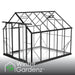 Winter Gardenz 8ft x 10ft polycarbonate greenhouse with black aluminium frame