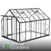 Winter Gardenz 8ft x 12ft polycarbonate greenhouse with black aluminium frame
