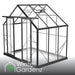 Winter Gardenz 8ft x 6ft polycarbonate greenhouse with black aluminium frame